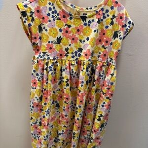 Tea Collection Floral Kids Dress - Pink, Yellow, Blue